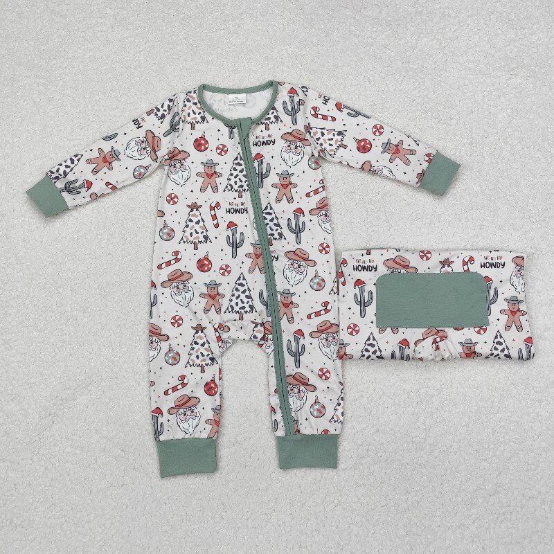 Cotton Baby Onesies Zipper - 8.19y Butik Bebek Erkek Romper Kovboy
