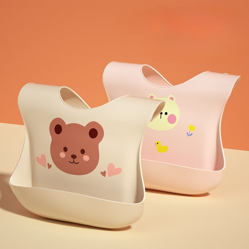 Waterproof Baby Bibs Silicone - Su geçirmez Bebek Önlükleri Yumuşak Silikon