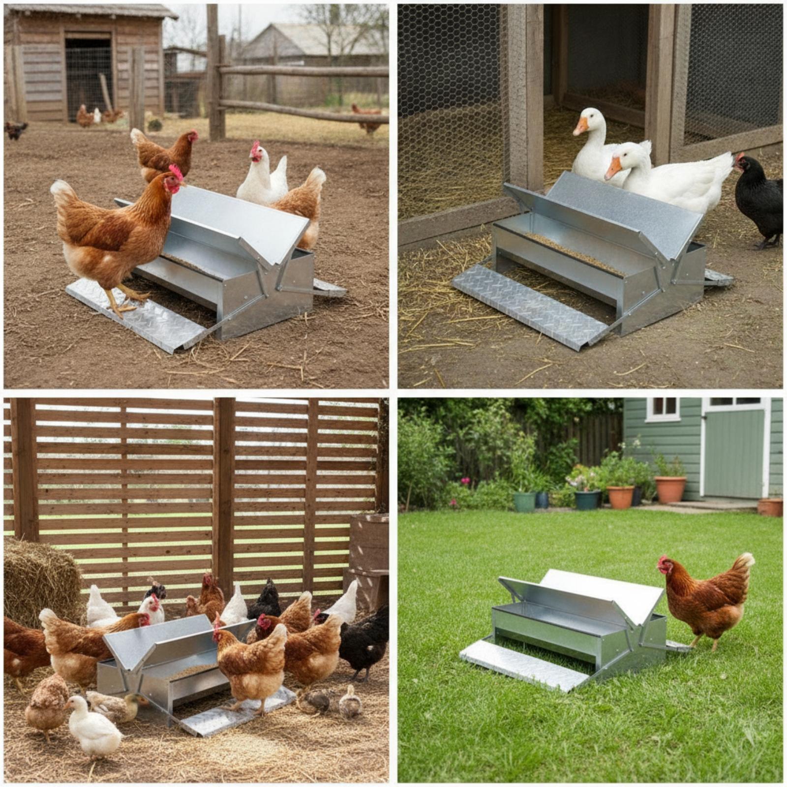 Feeding - Otomatik Kümes Hayvanı Yemlik Teknesi Galvanizli