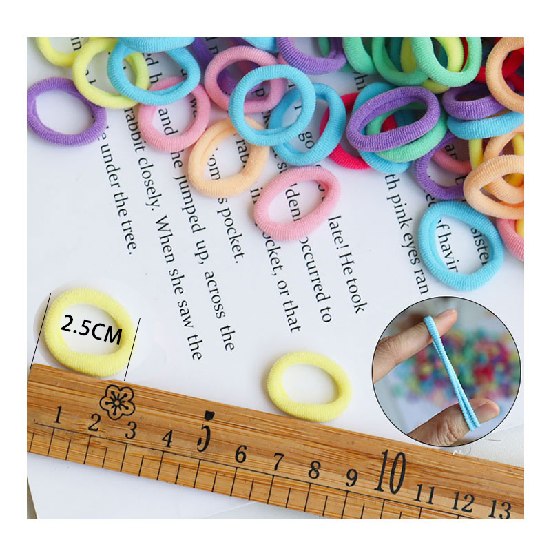 50/100 adet 2.5cm elastik saç  - Baby Gear incelemesi ve fiyatı