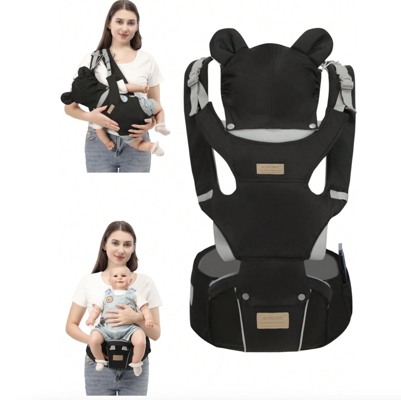 Bebek Taşıyıcısı, 6'sı 1 Arada - Ergonomic Baby Carrier Newborn To Toddler incelemesi ve fiyatı