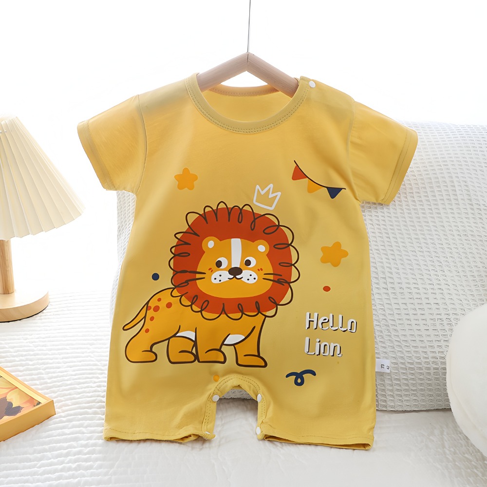 Yaz Baskılı Yenidoğan Bebek Pa - Baby Summer Linen Sleeveless Jumpsuit incelemesi ve fiyatı