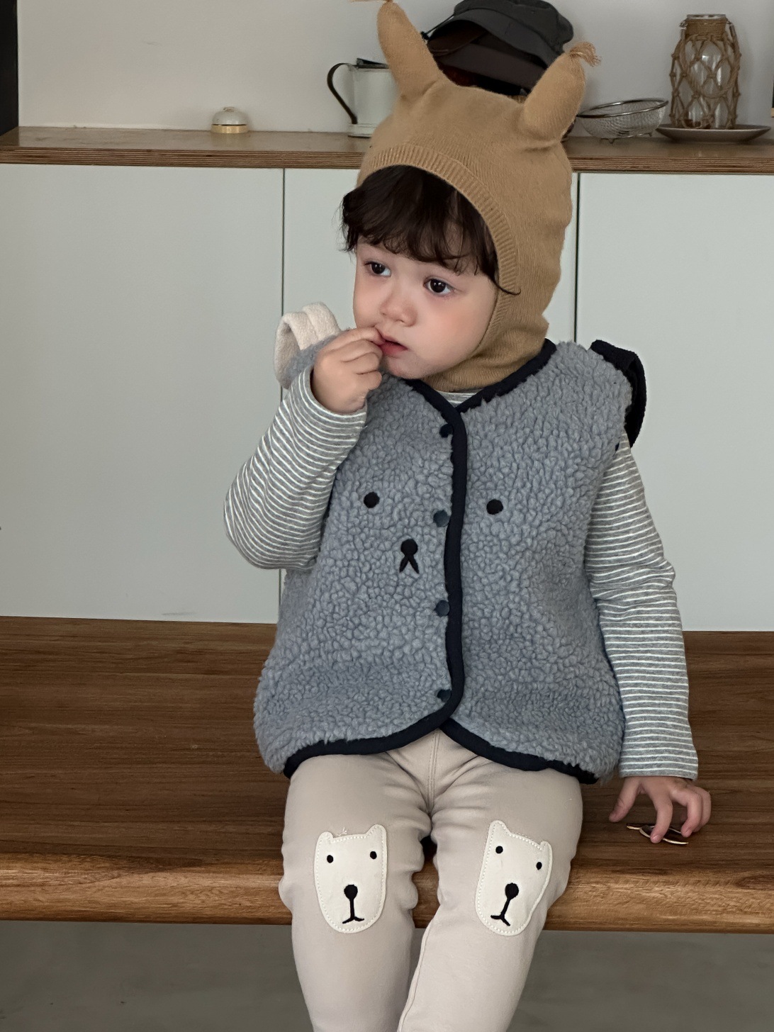 2025 Kış Yeni Bebek Kolsuz Pel - Toddler Boy Winter Fleece Jacket incelemesi ve fiyatı