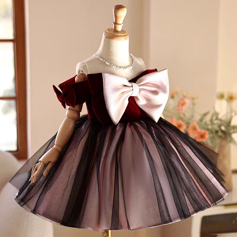 Jill Wish J464 Zarif Bordo Kız - Toddler Girl Tulle Party Dress incelemesi ve fiyatı