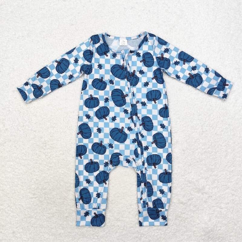 8.21 Bambu Sineği Mavi Balkaba - Cotton Baby Onesies Zipper incelemesi ve fiyatı