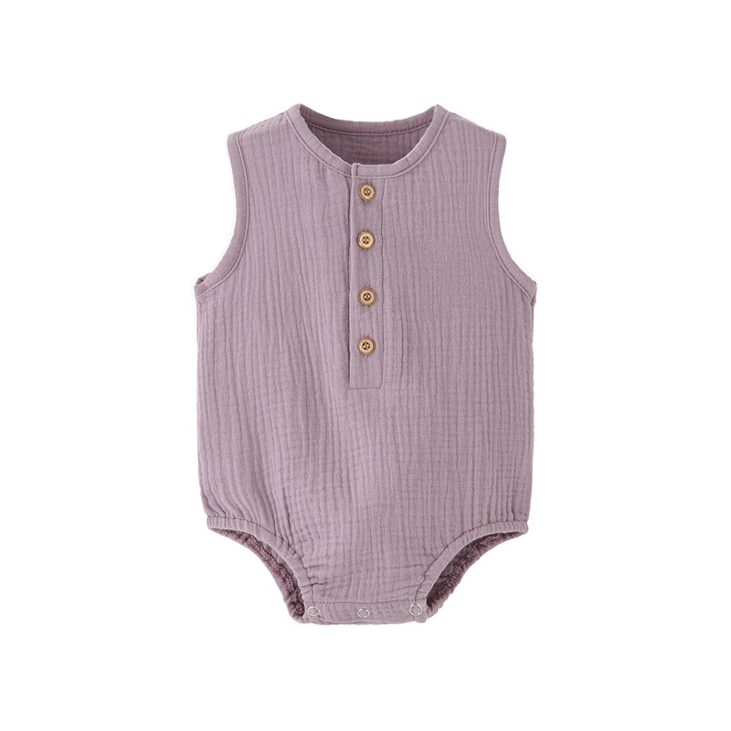 Yazlık, Düz Renk, Yeni Doğan B - Baby Summer Linen Sleeveless Jumpsuit incelemesi ve fiyatı